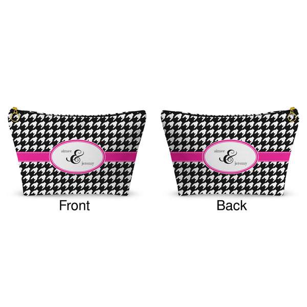 Houndstooth w/Pink Accent Makeup Bag Approval