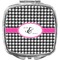 Houndstooth w/Pink Accent Makeup Compact