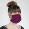 Houndstooth w/Pink Accent Mask - Quarter View on Girl