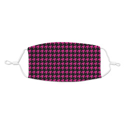 Houndstooth w/Pink Accent Kid's Cloth Face Mask
