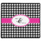 Houndstooth w/Pink Accent XL Gaming Mouse Pad - 18" x 16" (Personalized)