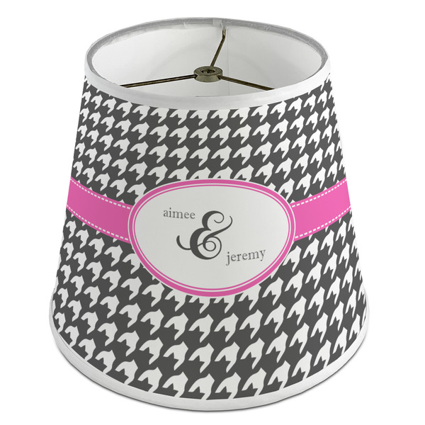 Custom Houndstooth w/Pink Accent Empire Lamp Shade (Personalized)