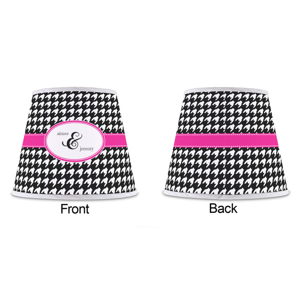 Houndstooth w/Pink Accent Poly Film Empire Lampshade - Approval