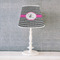 Houndstooth w/Pink Accent Poly Film Empire Lampshade - Lifestyle