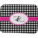 Houndstooth w/Pink Accent Memory Foam Bath Mat - 48"x36" (Personalized)