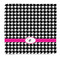 Houndstooth w/Pink Accent Microfiber Dish Rag (Personalized)