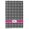 Houndstooth w/Pink Accent Microfiber Dish Towel - APPROVAL
