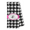 Houndstooth w/Pink Accent Microfiber Dish Towel - FOLD