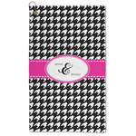 Houndstooth w/Pink Accent Microfiber Golf Towel (Personalized)