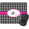 Houndstooth w/Pink Accent Rectangular Mouse Pad
