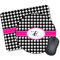 Houndstooth w/Pink Accent Mouse Pads - Round & Rectangular