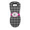 Houndstooth w/Pink Accent Neoprene Oven Mitt w/ Couple's Names