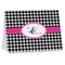 Houndstooth w/Pink Accent Note Card - Main