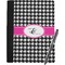Houndstooth w/Pink Accent Notebook Padfolio