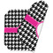Houndstooth w/Pink Accent Octagon Placemat - Double Print (folded)