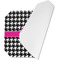 Houndstooth w/Pink Accent Octagon Placemat - Single front (folded)