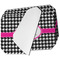 Houndstooth w/Pink Accent Octagon Placemat - Single front set of 4 (MAIN)
