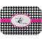 Houndstooth w/Pink Accent Octagon Placemat - Single front
