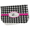 Houndstooth w/Pink Accent Burp Cloth - Fleece w/ Couple's Names