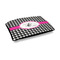 Houndstooth w/Pink Accent Outdoor Dog Beds - Medium - MAIN