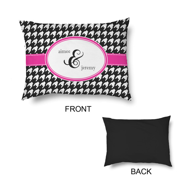 Houndstooth w/Pink Accent Outdoor Dog Beds - Small - APPROVAL