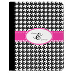 Houndstooth w/Pink Accent Padfolio Clipboard (Personalized)