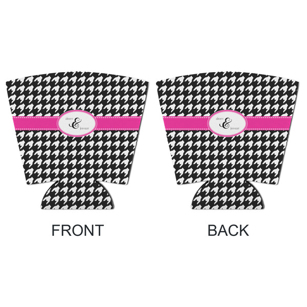 Houndstooth w/Pink Accent Party Cup Sleeves - with bottom - APPROVAL