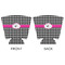 Houndstooth w/Pink Accent Party Cup Sleeves - with bottom - APPROVAL