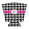 Houndstooth w/Pink Accent Party Cup Sleeves - with bottom - FRONT