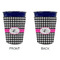 Houndstooth w/Pink Accent Party Cup Sleeves - without bottom - Approval