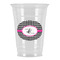 Houndstooth w/Pink Accent Party Cups - 16oz (Personalized)