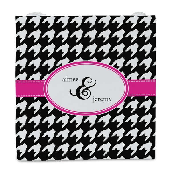 Houndstooth w/Pink Accent Party Favor Gift Bag - Gloss - Front