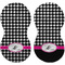 Houndstooth w/Pink Accent Peanut Shaped Burps - Approval