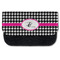 Houndstooth w/Pink Accent Pencil Case - Front
