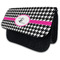 Houndstooth w/Pink Accent Pencil Case - MAIN (standing)
