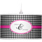 Houndstooth w/Pink Accent Pendant Lamp Shade