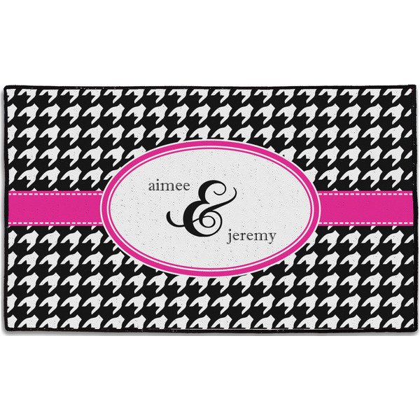 Houndstooth w/Pink Accent Personalized - 60x36 (APPROVAL)