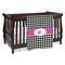 Houndstooth w/Pink Accent Personalized Baby Blanket