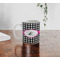 Houndstooth w/Pink Accent Personalized Coffee Mug - Lifestyle
