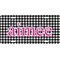 Houndstooth w/Pink Accent Personalized Novelty License Plate