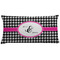 Houndstooth w/Pink Accent Pillow Case (Personalized)