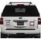 Houndstooth w/Pink Accent Personalized Square Car Magnets on Ford Explorer