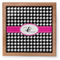 Houndstooth w/Pink Accent Pet Urn - Apvl