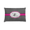 Houndstooth w/Pink Accent Pillow Case - Standard - Front