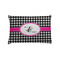 Houndstooth w/Pink Accent Pillow Case - Standard (Personalized)