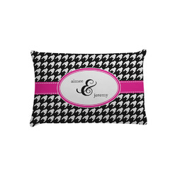 Houndstooth w/Pink Accent Pillow Case - Toddler (Personalized)