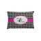 Houndstooth w/Pink Accent Pillow Case - Toddler - Front