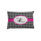 Houndstooth w/Pink Accent Pillow Case - Toddler (Personalized)