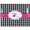 Houndstooth w/Pink Accent Placemat with Props