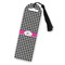 Houndstooth w/Pink Accent Plastic Bookmarks - Front